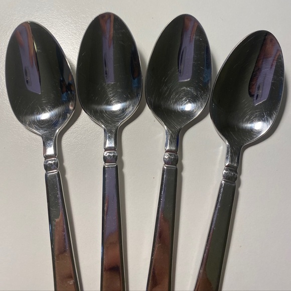 Gorham Stainless Steel 18/8  MADERA Oval Soup Spoon(s) Set Of Four - Picture 3 of 6